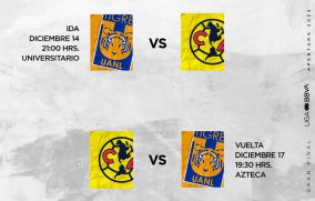Listos los horarios de la final; jueves a las  9 y domingo a las 19:30hrs
