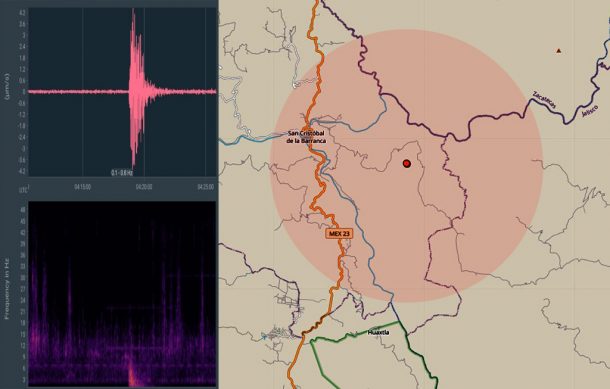 Se registra sismo cerca de la Zona Metropolitana de Guadalajara de magnitud 4.0