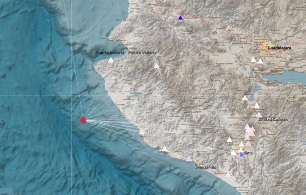 Reportan sismo de magnitud 5.1 en la costa de Jalisco