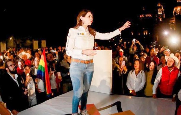 Laura Haro inicia actividades proselitistas en Plaza Liberación