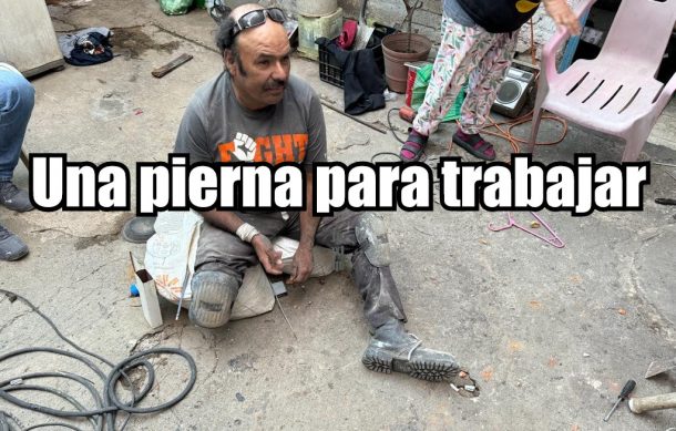 Una pierna para trabajar