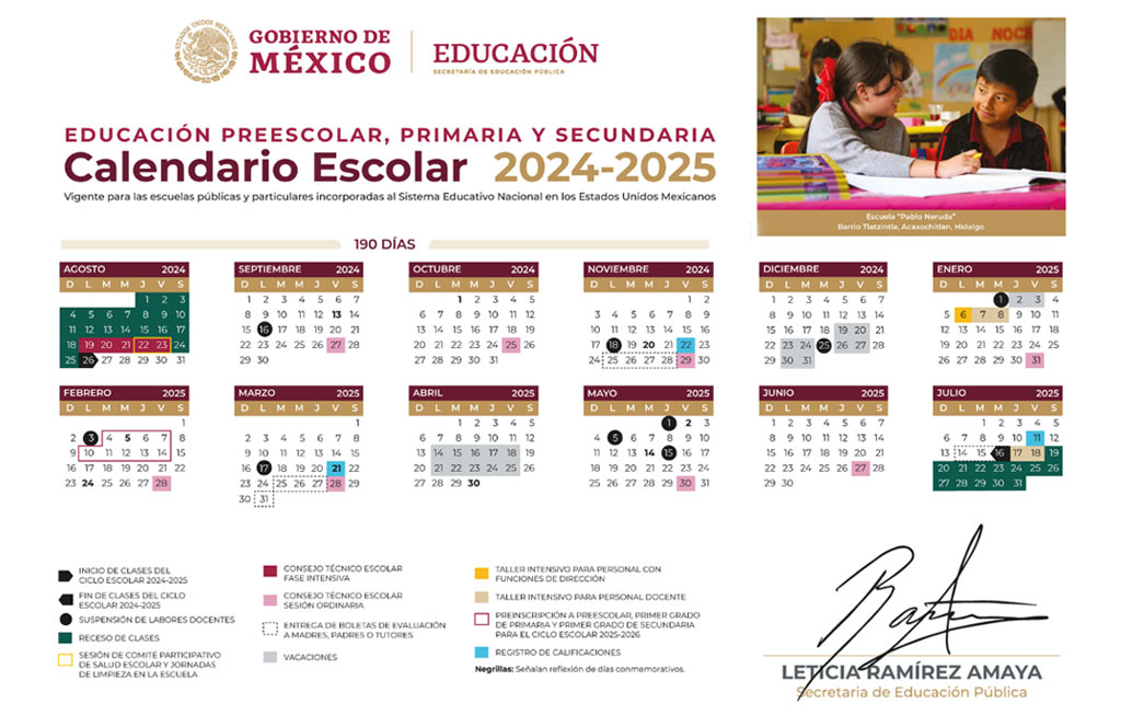 Puentes calendario escolar 2025