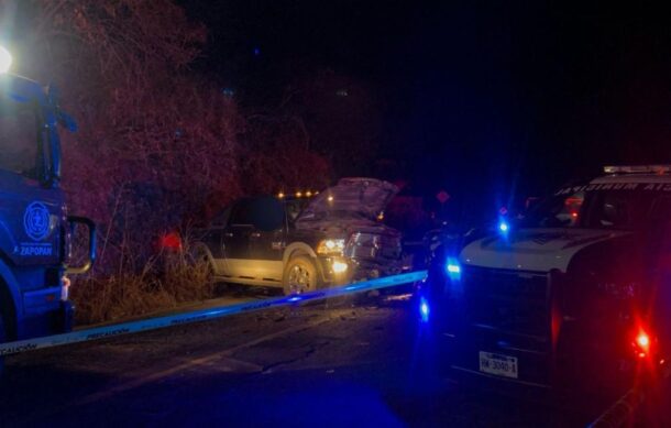 Muere hombre tras fuerte choque en Zapopan