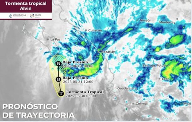 “Alvin” se debilita en el Pacífico: SMN