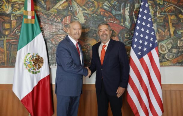Embajador de EU en México se reúne con titular de SRE