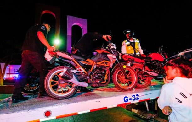 Retiran más de 100 motocicletas irregulares durante operativos en Jalisco