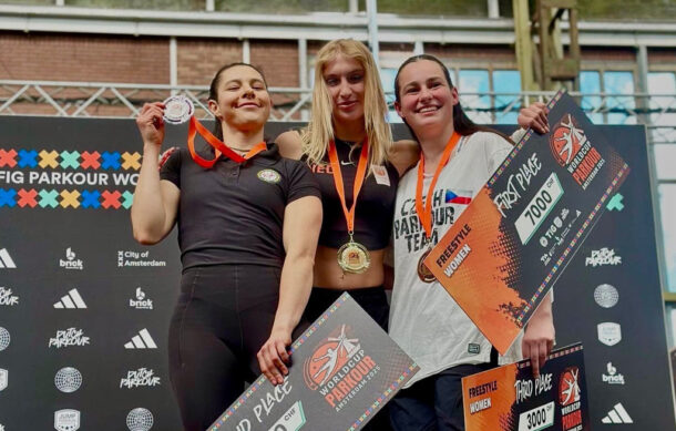 Ella Bucio gana plata en Copa del Mundo de parkour en Ámsterdam