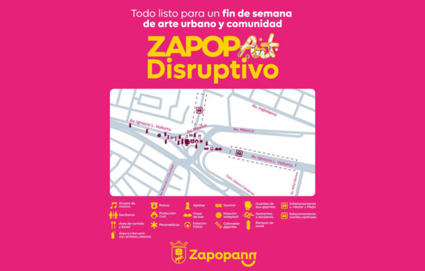 ZapopArt Disruptivo toma Los Cubos con arte urbano, música y actividades familiares