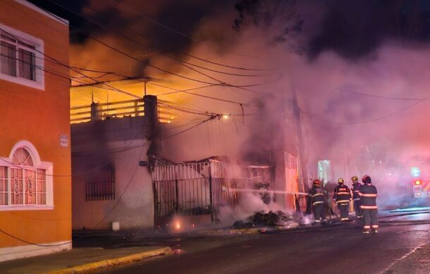 Incendio consume finca en la Col. Oblatos