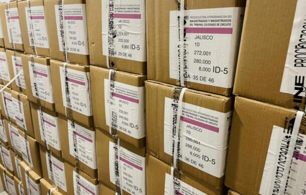 INE Jalisco recibe boletas para elección judicial