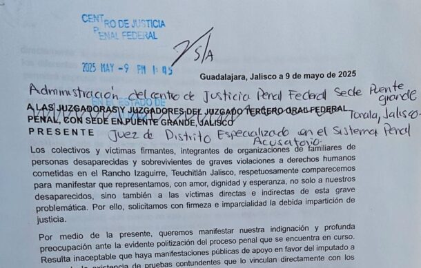 Colectivos piden todo el peso de la ley para alcalde de Teuchitlán