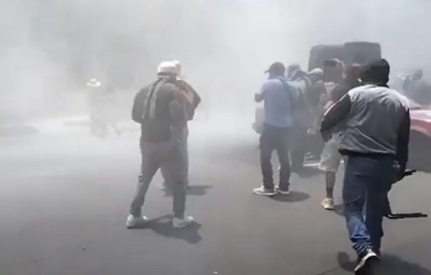 Reportan enfrentamientos durante protesta de CNTE en Segob