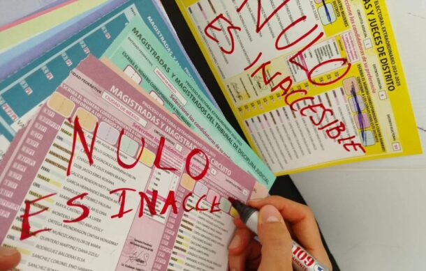 Anulan su voto en protesta por elecciones inaccesibles