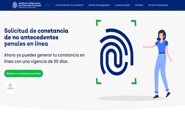 Constancia de No Antecedentes puede tramitarse en línea en Jalisco