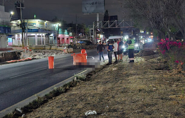 Muere hombre de 30 años arrollado en Carretera Chapala