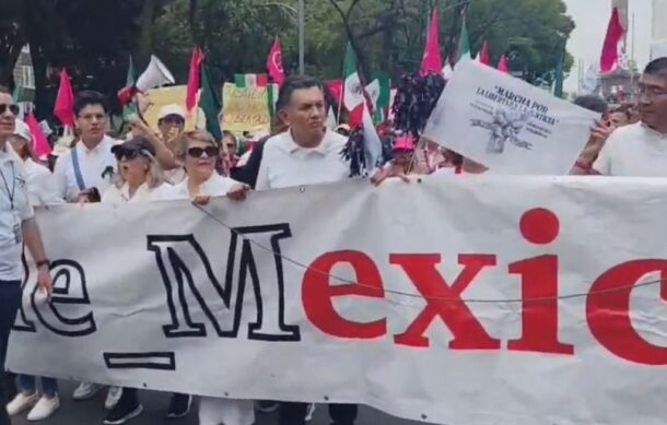 En CDMX marchan más de tres mil personas contra la elección judicial