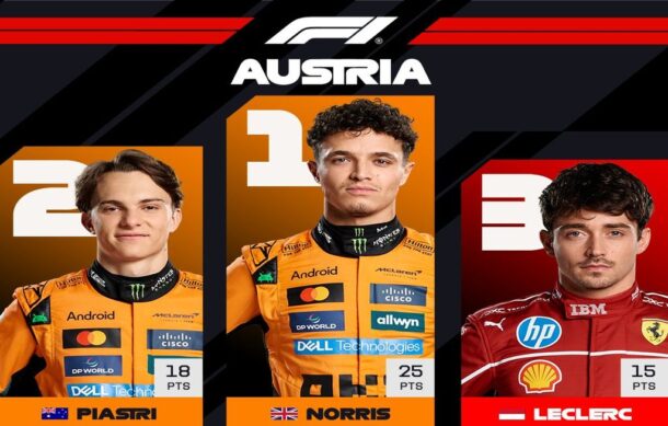 McLaren hace el 1-2 en el GP de Austria de la F1