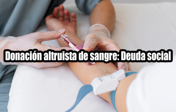 Donación altruista de sangre: Deuda social