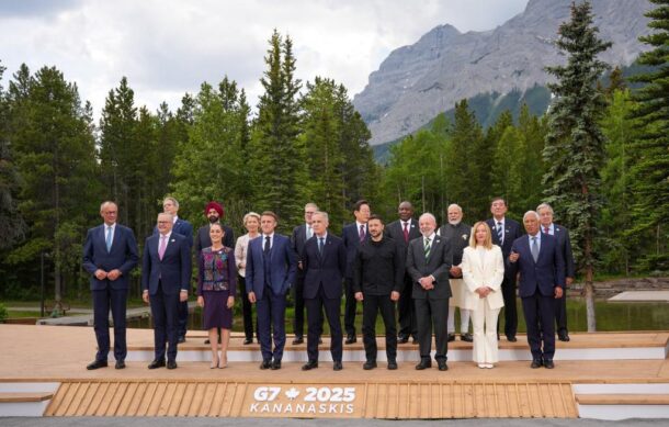Sheinbaum participa en foto oficial del G7