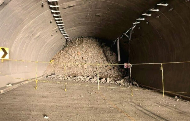 Derrumbe en el túnel “El Tornillo” bloquea autopista Mitla–Tehuantepec tras paso de huracán “Erick”