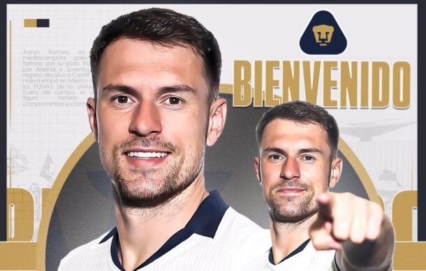 Presenta Pumas a  Aaron Ramsey como su primer refuerzo