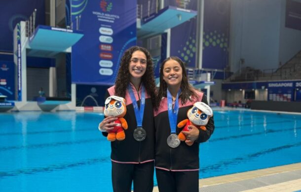 Gana México otras 2 medallas de plata en clavados sincronizados en el Mundial de Singapur