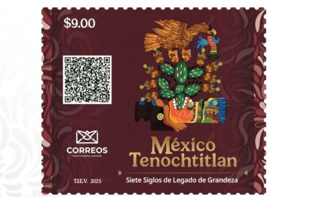 Cancelan timbre postal en conmemoración de los 700 años de Tenochtitlán