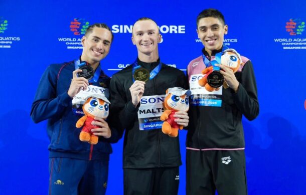 El Tapatío Diego Villalobos gana presea en Mundial de Natación Artística