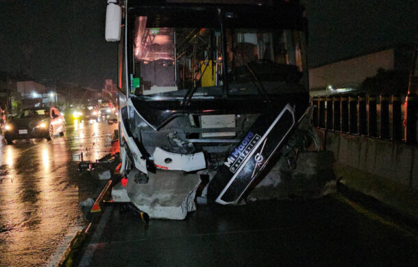Conductor de Mi Macro Periférico protagoniza fuerte choque en El Briseño