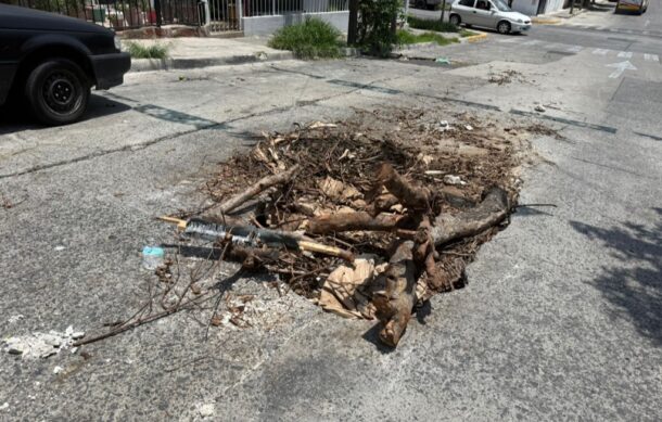 Vecinos alertan por socavón en la colonia San Marcos de GDL