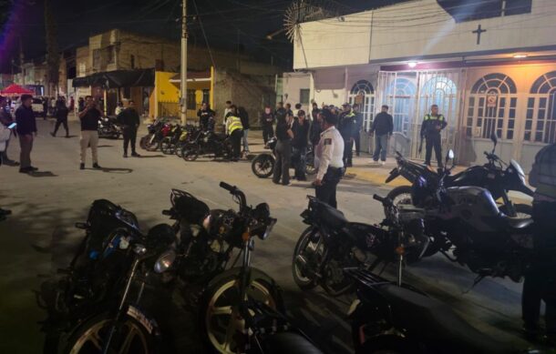 Aseguran motocicletas durante operativo contra arrancones clandestinos en Tonalá