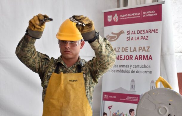 Gobierno federal retira más de 2 mil armas con programa “Sí al Desarme, Sí a la Paz”