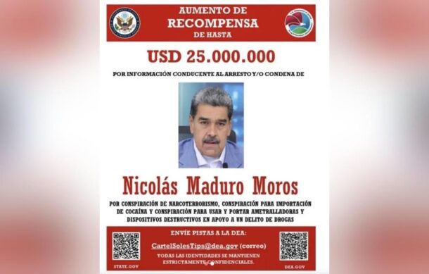 EU ofrece hasta 25 mdd por captura de Nicolás Maduro