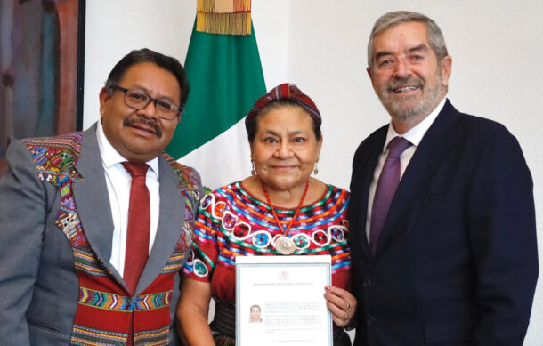 Rigoberta Menchú obtiene la nacionalidad mexicana