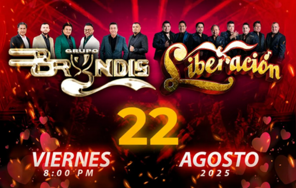 Grupo Bryndis y Grupo Liberación llegan a GDL el próximo 22 de agosto