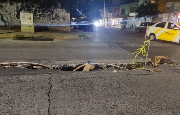 Se registran hundimientos en la Col. San Marcos