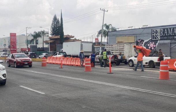Trabajan en la adecuación de López Mateos para ampliar el contraflujo