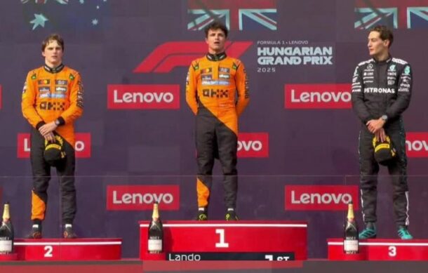 Domina McLaren el Gran Premio de Hungría con el primer lugar de Lando Norris