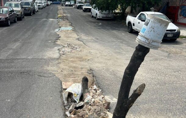 SIAPA deja obra inconclusa en la Col. Ex Penal de GDL