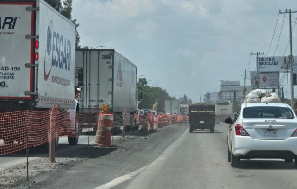 Obras en carretera a Chapala carecen de auxilio vial y bandereros