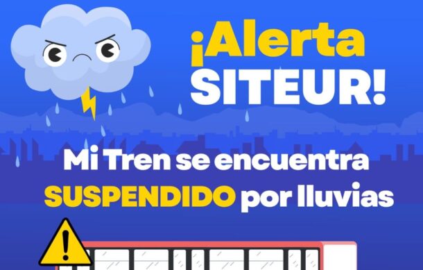 Suspende SITEUR servicio de la Línea 1 del Tren Ligero