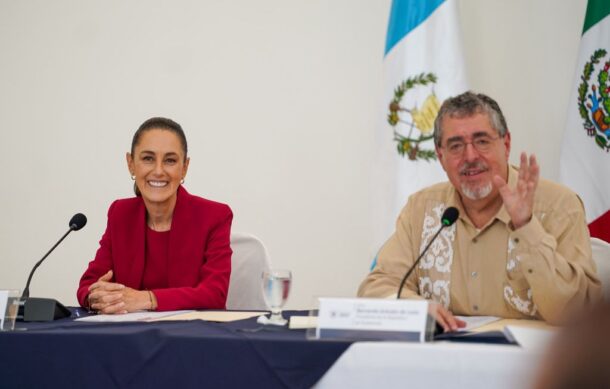 Sheinbaum y presidente de Guatemala acuerdan cooperación en seguridad, comunicaciones y energía