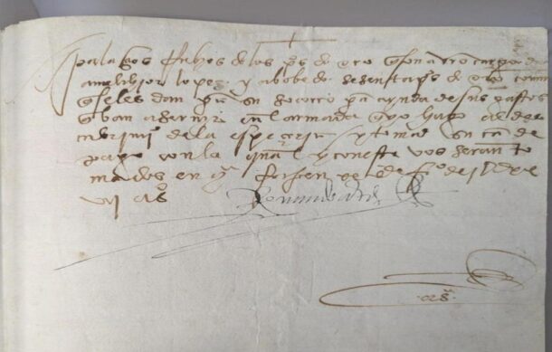 México recupera manuscrito firmado por Hernán Cortés