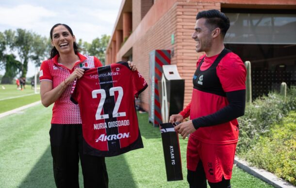 Atlas recibe en su club a Nuria Diosdado