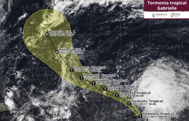 Se forma en el Atlántico la tormenta tropical “Gabrielle”, lejos de las costas