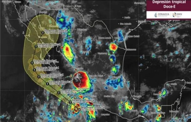 Se forma la depresión tropical “Doce-E” cerca de Colima y Jalisco