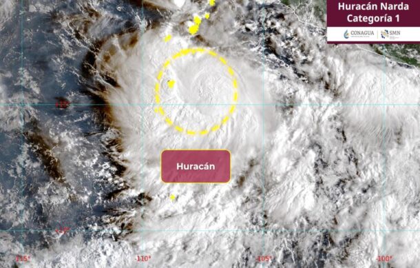 “Narda” se intensifica a huracán frente a costas de Jalisco y Colima