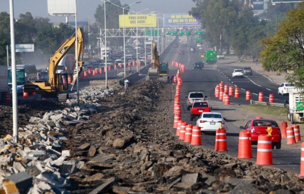 Obras en carretera a Chapala provocan retrasos