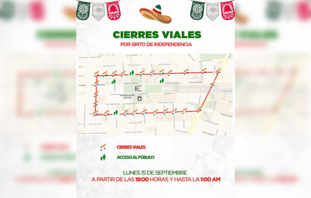 Ajustan transporte público por festejos del Grito en el Centro de Guadalajara