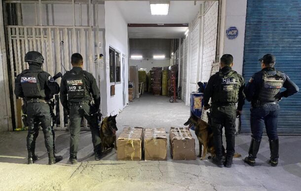 Aseguran 25 kilos de droga camuflada en paquetería de GDL